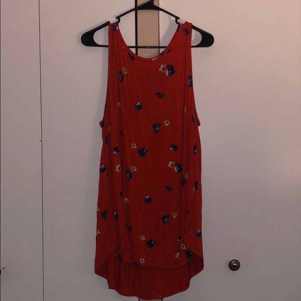 old navy floral luxe tank